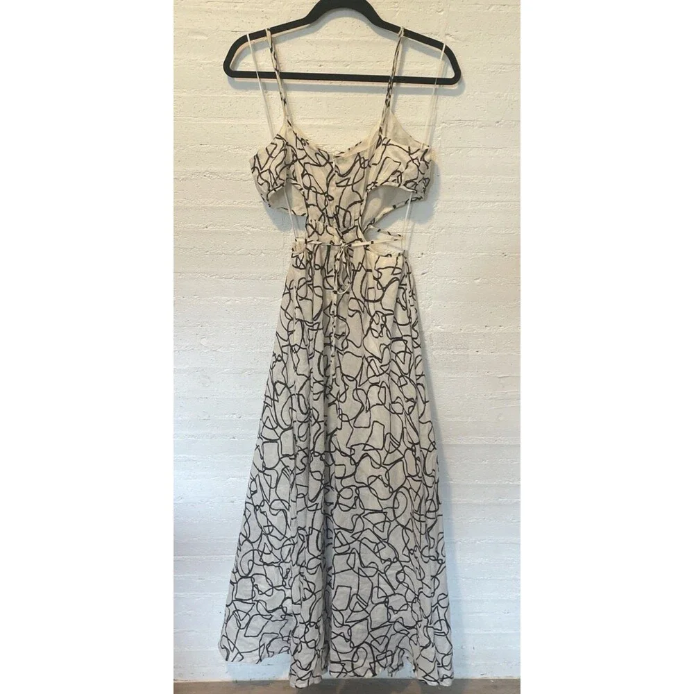 Anthropologie ASTR the Label Sanger Dress Cut-Outs M Boho Artsy Whimsical Edgy - Picture 6 of 8